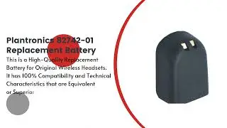Replacement Battery for Plantronics 82742-01