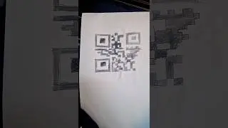 art of q r code with pencil #reels #viral #viral