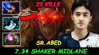 Abed 7.34 Earthshaker MID : A-GOD INSANE ECHO SLAM NEW OP HERO MIDLANE Dota 2