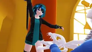 [MMD Undertale+Gacha World] War between Luni & Sans