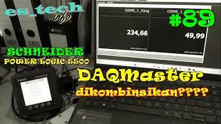 Demo Power Logic PM5500 Schneider with DAta Akuisisi Software DAQMaster Autonics
