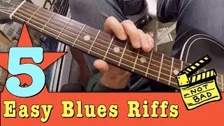 5 Easy Blues Guitar Licks & Riffs