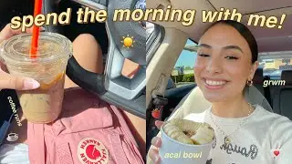 spend the morning with me! ☀️ coffee runs, makeup products, etc