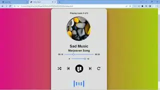 Music Player in HTML CSS and JavaScript | Web Development Intern Task #3