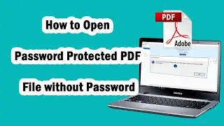 How to Unlock a  Protected PDF File without the Password