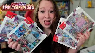 INCROYABLE PIOCHE ! Ouverture de 4 Tripacks Pokémon Evolutions à Paldea !