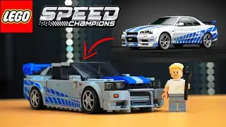 The legendary Nissan Skyline GTR 34 from The Fast and the Furious | Lego 76917 Nissan Skyline GT-...