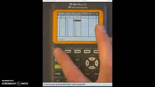 Making a Table on TI 84 CE