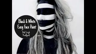 Super Easy Black & White Face paint from Bali I Reallymili