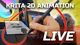 LIVE with Krita 2D Animation - Computer Becomes Self Aware
