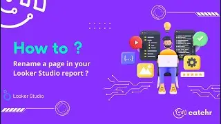 How to rename a page in a Looker Studio report?