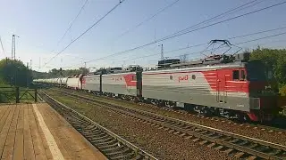 "ЭКСКЛЮЗИВ!!" ВЛ11м-404А/406 Везёт ЭП10-004 С грузом в Питербург