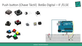 Push Button (Chave Táti)  - Botão Digital com IF/ELSE Arduino