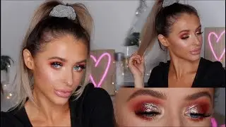 GLITTERY NYE GLAM MAKEUP! EASY TODO