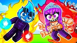 Having a GOOD vs EVIL ANIME FAMILY WITH FANGIRLS in Roblox Battlegrounds!