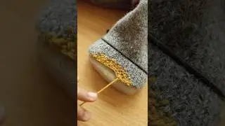 using Scottish darning to mend the cuff of a sleeve 