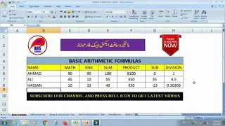 Microsoft Excel Tutorial | Basics for Beginners in Urdu