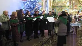Щедрий вечір. Коляда хору "Ставрос" у парафії Успіння пр. Анни (Голоско), 2014