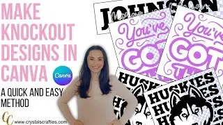 How to Create Knockout Text in Canva | Easy Transparent Text Effect Tutorial