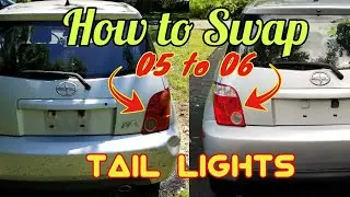 2005 Scion Xa Beater Build Pt 2:  How to Swap 05 to 06 Tail lights and Radio