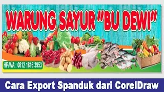 Cara export desain spanduk untuk dicetak agar tidak pecah