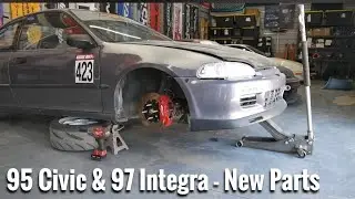 No Talk, Just Wrenching - PCI / Sway Bar for the 95 Civic & Buddy Club Exhaust on the 97 ITR