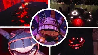 DOORS Floor 2: The Mines - ALL JUMPSCARES & DEATHS + FINAL BOSS ENDING (Showcase)