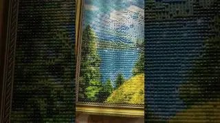 Я просто пищу от этой красоты, пейзаж уже видно, осталось чуть-чуть #diamond #mosaic