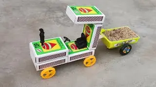 How to make diy tractor trolley with matchbox | matchbox tractor trolley diy | crafts