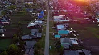 Посёлок Юрты с высоты птичьего полёта