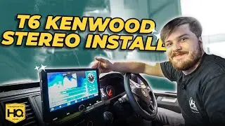 VW Transporter T6 Kenwood Floating Head Unit Stereo Install - DMX9720XDS