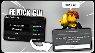 Roblox Kick & Ban Script [ Kick Script V2 ] | Troll People| Envixity Scripts