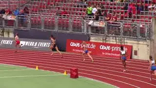 DM Nürnberg 2018 - 4x100m Frauen 1. Zeitendlauf