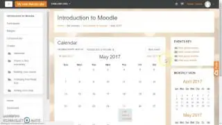 Creating events in the Moodle Calender