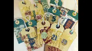 DIY Luggage / Coin Collector Tags- Espresso Press Design - #papercrafts #junkjournal #Christmascraft