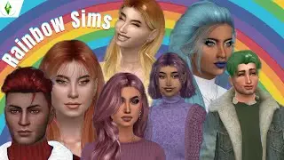 Creating RAINBOW SIMS Challenge 🌈 | The Sims 4