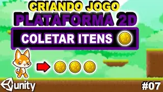 ⚡(RÁPIDO E FACIL!) - COMO COLETAR ITENS NA UNITY? | Tutorial Coletar Itens no Unity2d - #07