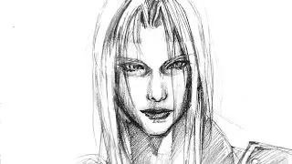 pencil drawing ✍️ | Sephiroth from final fantasy VII