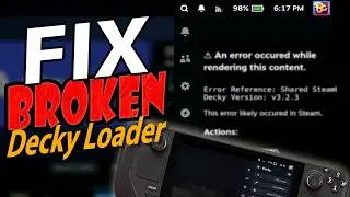 Decky Crashed After Update? This Works