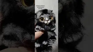 Вислоухая кошка. Игрушка ручной работы в смешанной технике. вк Hugger toy's Карманные обниматели
