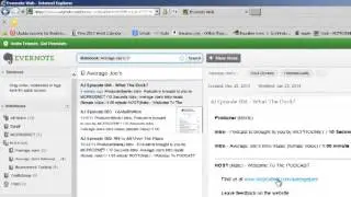 Evernote - PODCAST Show Notes