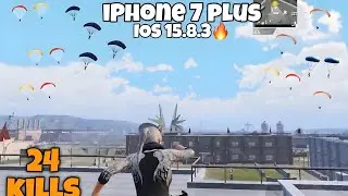 iPhone 7 plus pubg gameplay🔥| after update ios (15.8.3) | PUBG MOBILE