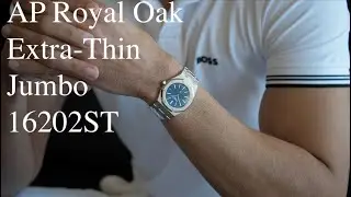 Audemars Piguet Royal Oak 16202ST Extra-Thin Jumbo Review & Wrist Shots | Hafiz J Mehmood