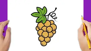 HOW TO DRAW GRAPES EASY