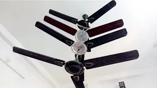 Ceiling fan experiment with 3 layer hanging ceiling fan under fan ⚡️