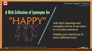 Synonyms for 'Happy' with Meanings and Daily-Use Example Sentences