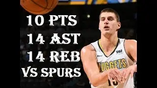 Nikola Jokic 10 Pts 14 Reb 14 Ast San Antonio Spurs vs Denver Nuggets Highlights