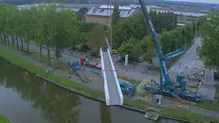 Terugplaatsing Bombardierbrug  Brugge