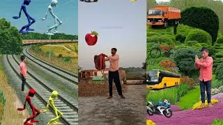 VFX magic funny train video 🚆🚆