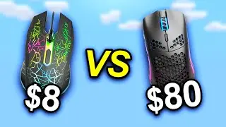 $8 Mouse vs $80 Mouse - Minecraft PvP